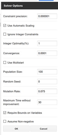Add-on Options Dialog