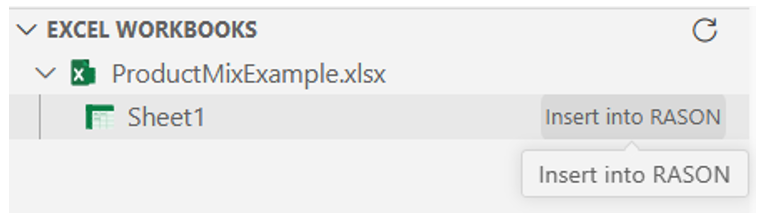 RASON Desktop:  Refresh Excel Workbooks