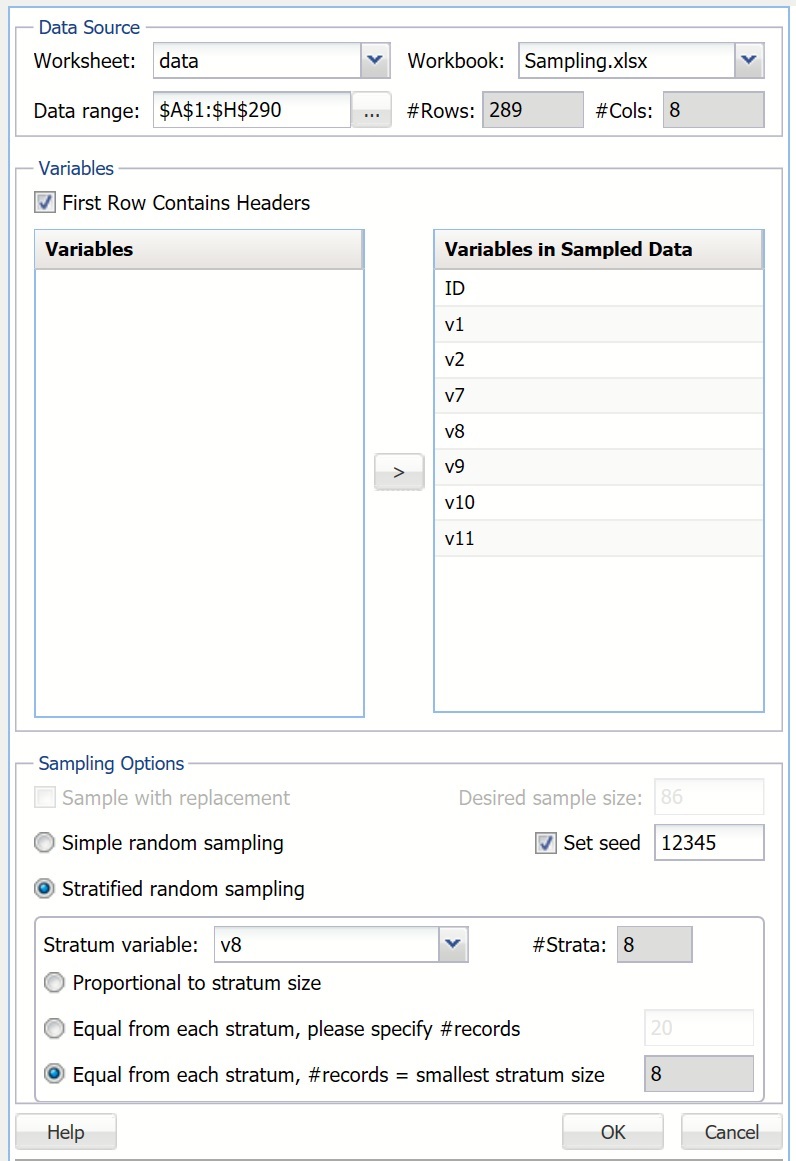 Sample From Worksheet Dialog