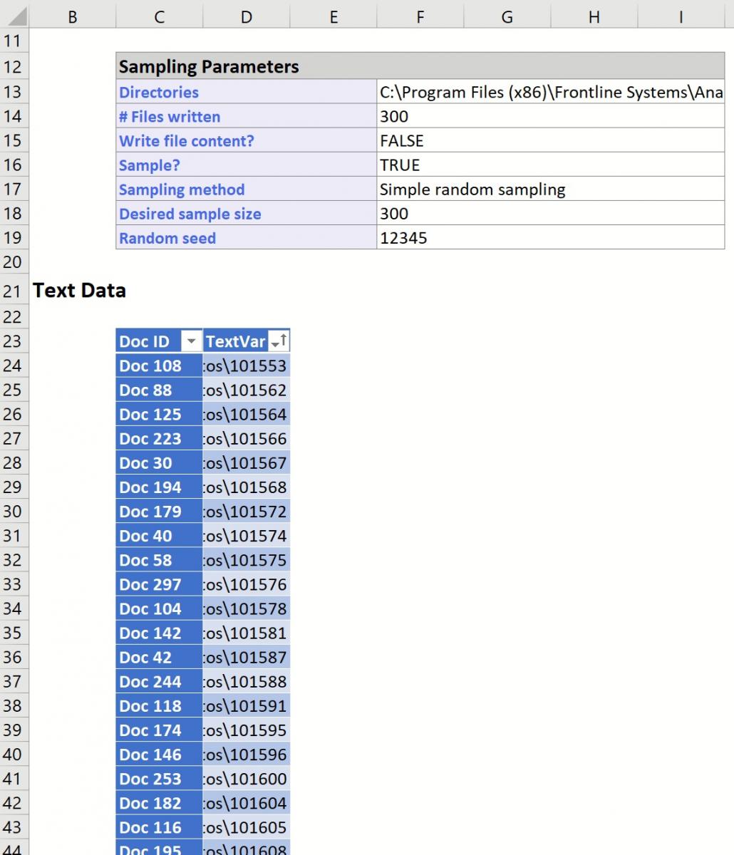 Text Mining Example | solver